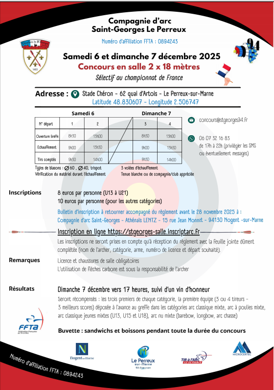 Concours salle de Saint-Georges Le Perreux