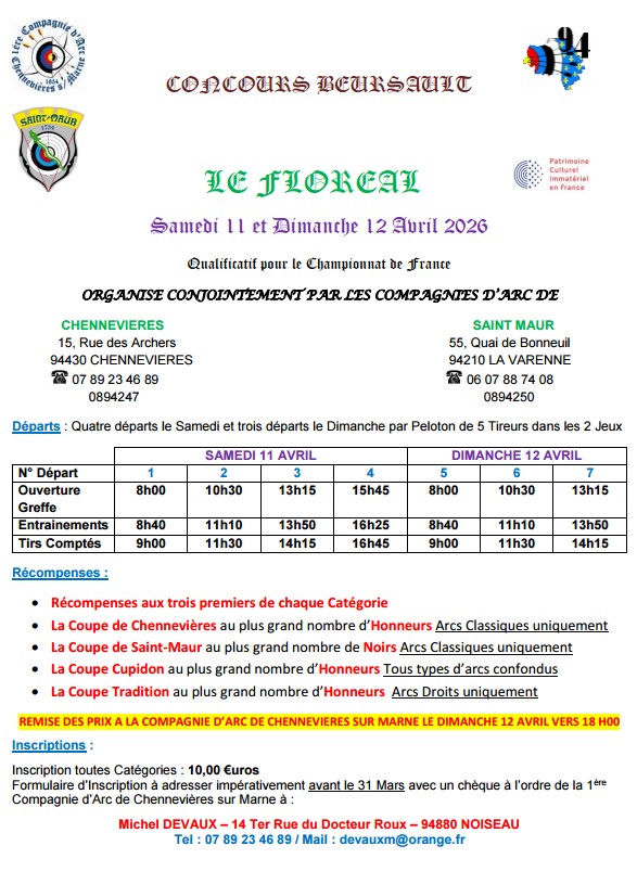 CONCOURS BEURSAULT LE FLORÉAL