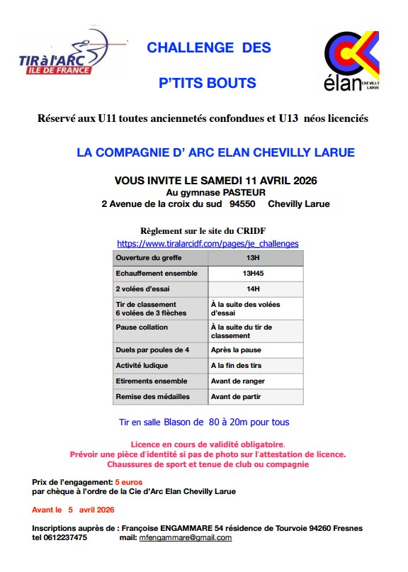 CHALLENGE DES P’TITS BOUTS