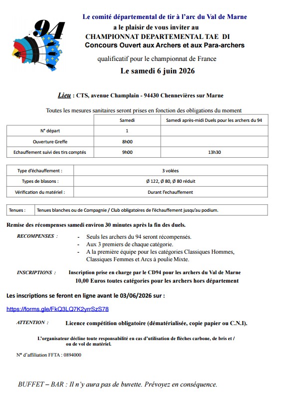 Championnats départemental TAE DI