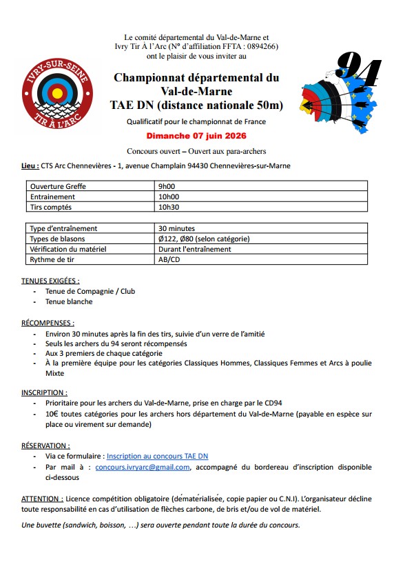 Championnat départemental du Val-de-Marne TAE DN